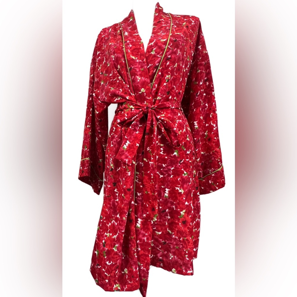 JOSIE by Natori Womens Floral Robe Size Medium
